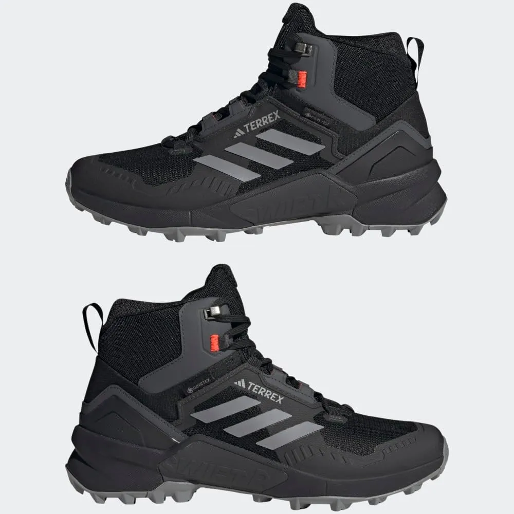 adidas Mens Terrex Swift R3 Gore-Tex Hiking Hiking Sneakers Shoes - Blue