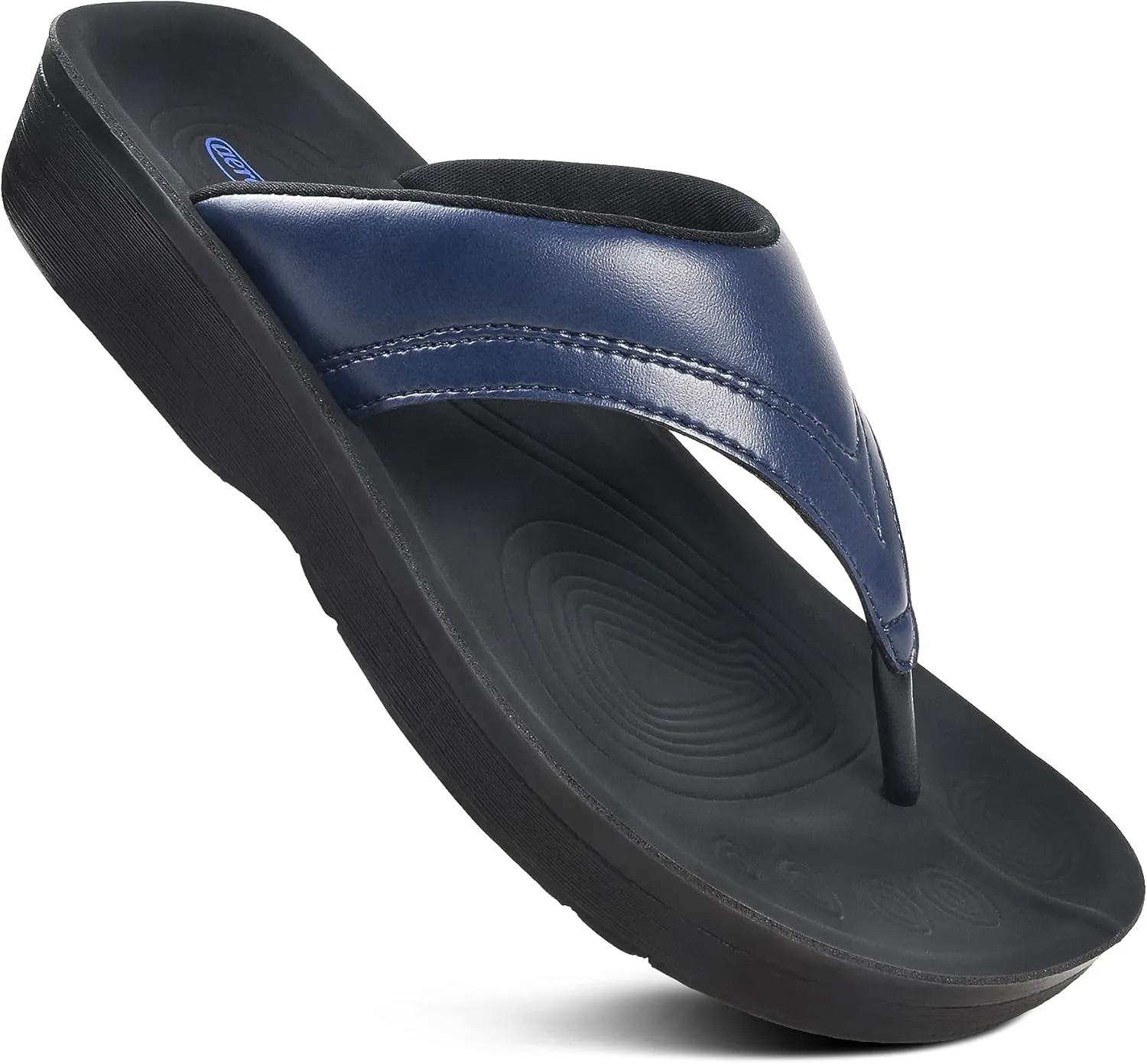 AEROTHOTIC Arch Support Flip Flops for Women Comfortable Stylish Straps with Non Slip Footbed Fashion Dressy Sandals Outdoor Travel Vacation Essentials