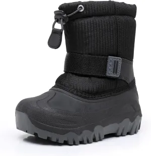 Ahannie Kids Boys Girls Winter Snow Boots Waterproof Anti-Slip Warm Outdoor Shoes (Toddler/Little Kid)