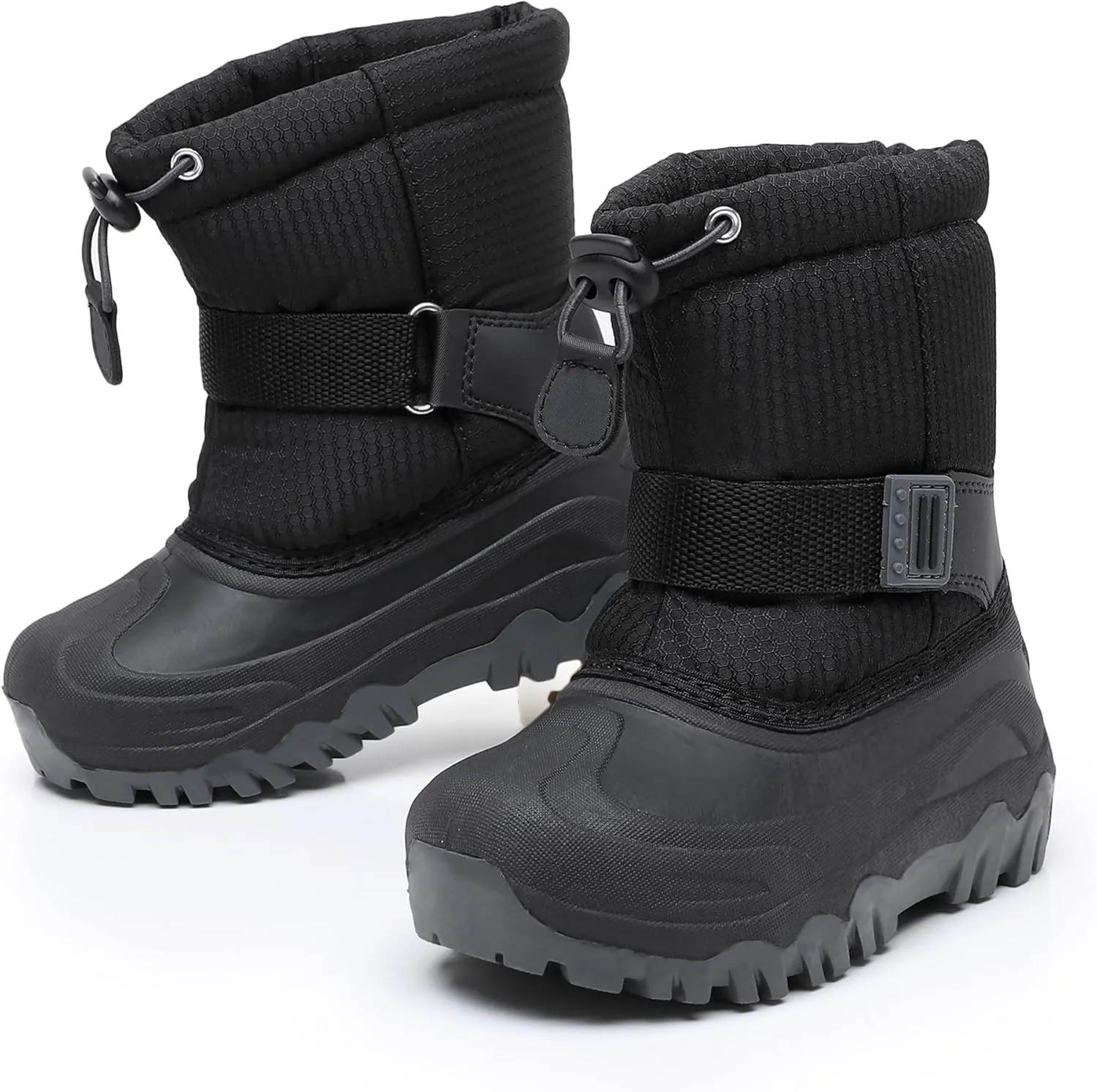 Ahannie Kids Boys Girls Winter Snow Boots Waterproof Anti-Slip Warm Outdoor Shoes (Toddler/Little Kid)