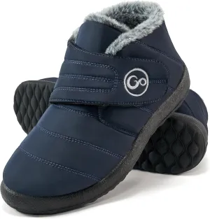 Almusen Womens Winter Snow Boots: Comfortable Warm Fur Lined Women Ankle Booties Waterproof Non Slip Hook Loop Lightweight Outdoor Short Boots