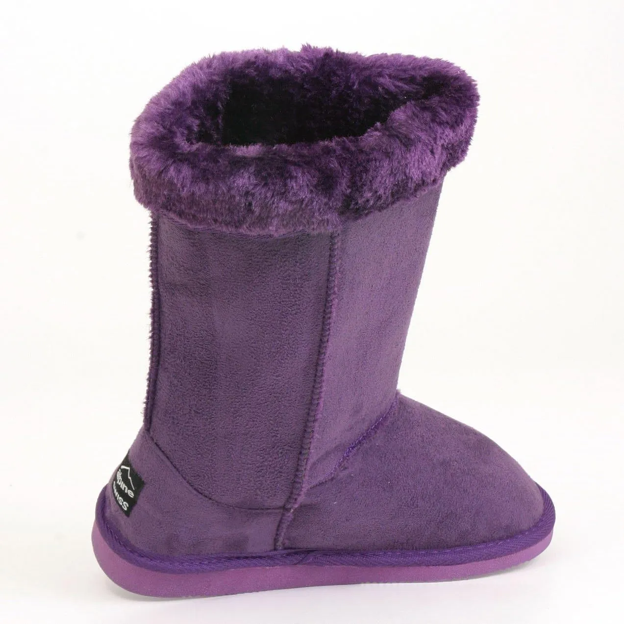 Alpine Swiss Womens 11” Tall Mid Calf Winter Boots Faux Shearling Aussie Classic