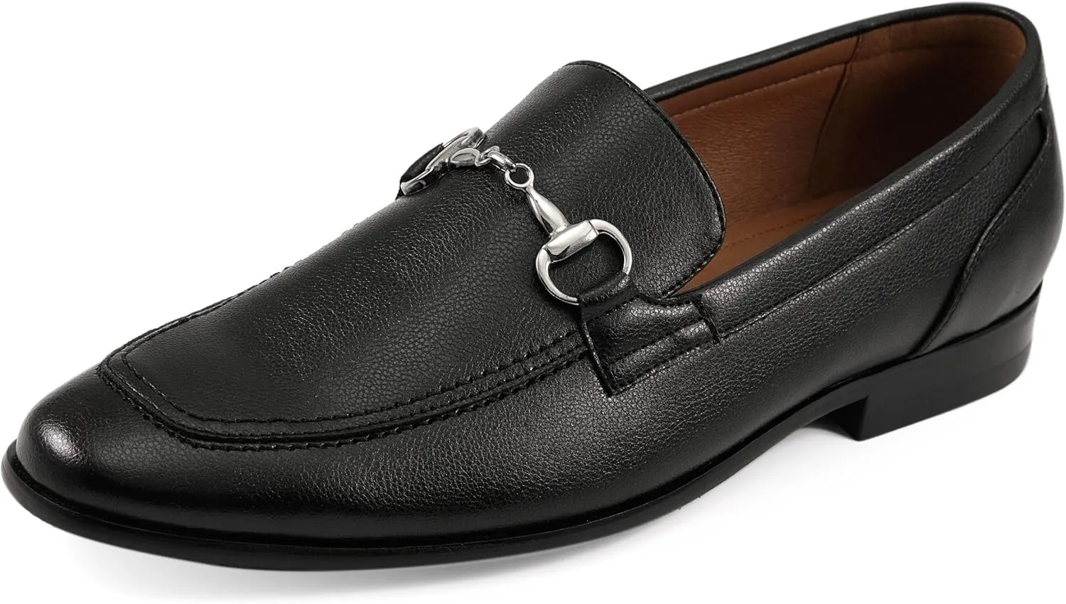 Amali Men’s Slip-On Shoes with Metal Bit Dress Shoes for Men Formal Loafers for Men Smoking Tuxedo Shoes