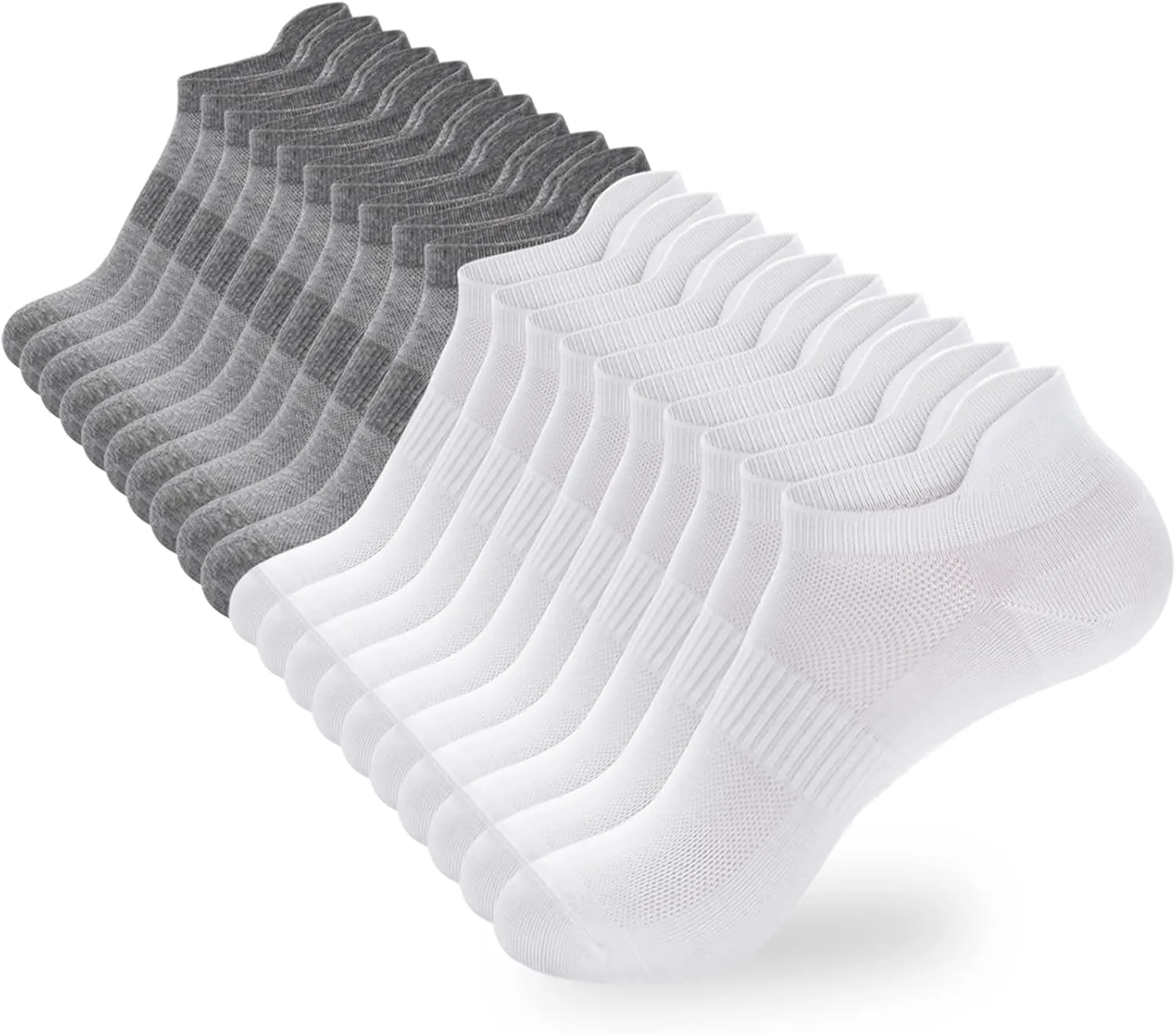 Ankle Socks Women's and Mens Thin Athletic Running Low Cut No Show Short Socks With Heel Tab 6/10 Pairs
