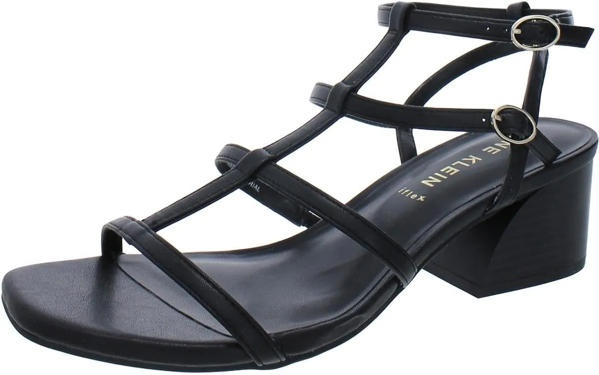 Anne Klein Womens Matilda Strappy Ankle Strap Heels