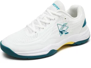 ASHION Pickleball Shoes for Men Tennis Shoes Sneakers for All Court Racquetball Athletic Shoes for Racquet Sport | Arch Support