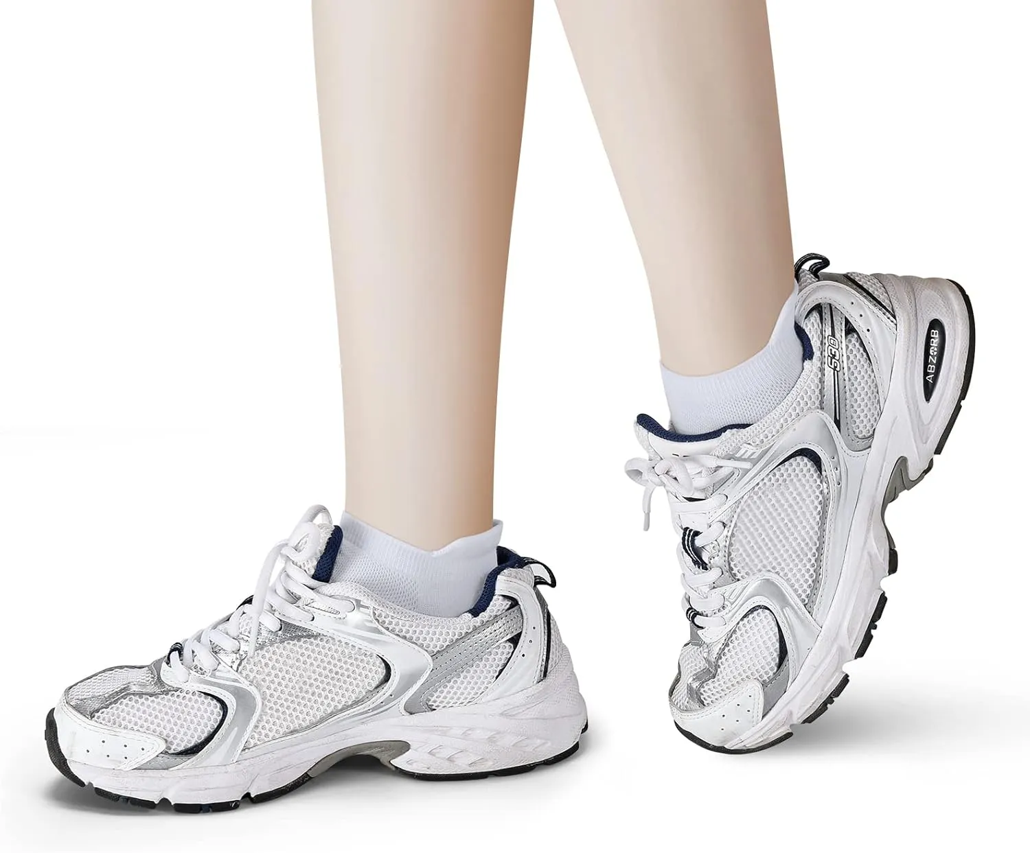ATBITER Ankle Socks Womens and Men Thin Athletic Running Low Cut No Show Socks With Heel Tab 6/10-Pairs