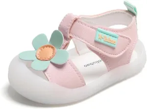 Baby Summer Sandals Breathable Mesh Rubber Sole Non-Slip Outdoor Shoes for Boys and Girls 9-30 Months