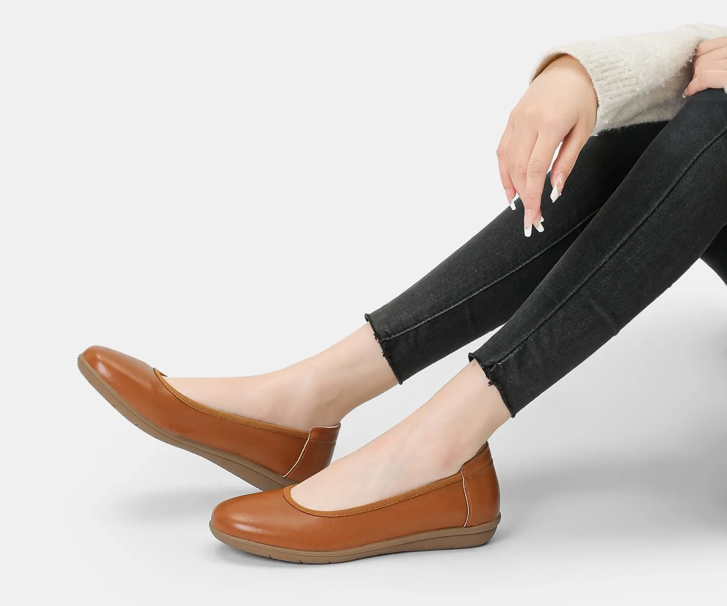 Ballet Flats Shoes for Women Dressy Casual Comfortable Lightweight Dress Shoes for Women Slip On Women's Flats Work Office