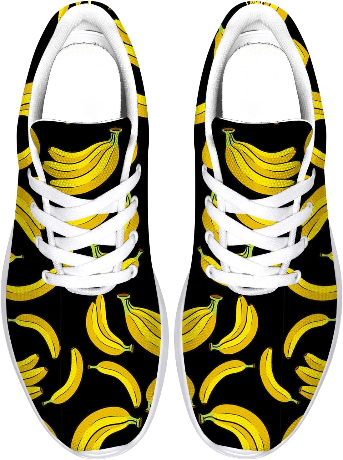 Banana Shoes Men Women Tennis Shoes Walking Sneakers Yellow Running Shoes Gifts for Women Men