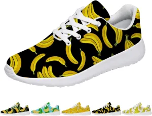 Banana Shoes Men Women Tennis Shoes Walking Sneakers Yellow Running Shoes Gifts for Women Men