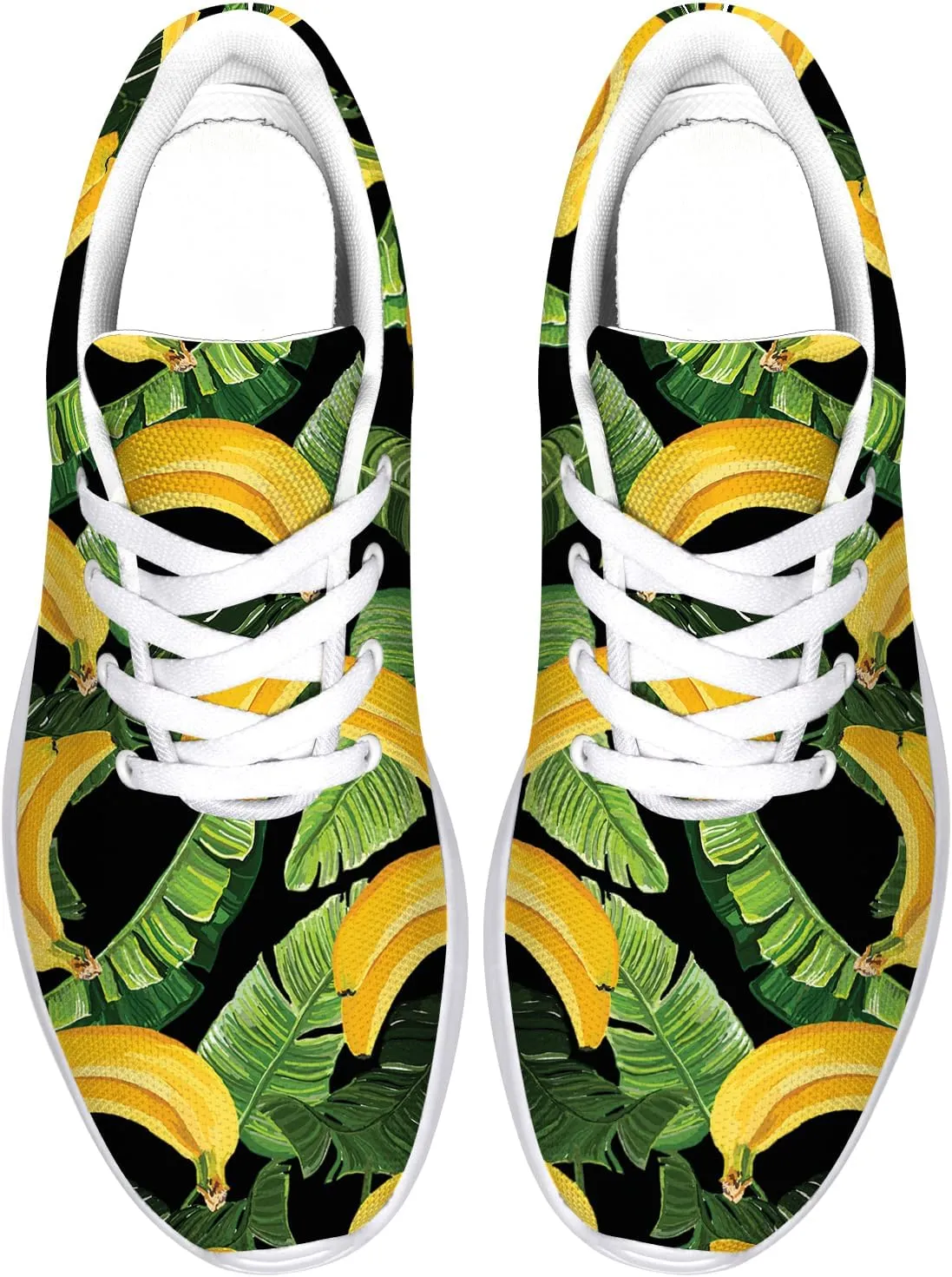 Banana Shoes Men Women Tennis Shoes Walking Sneakers Yellow Running Shoes Gifts for Women Men