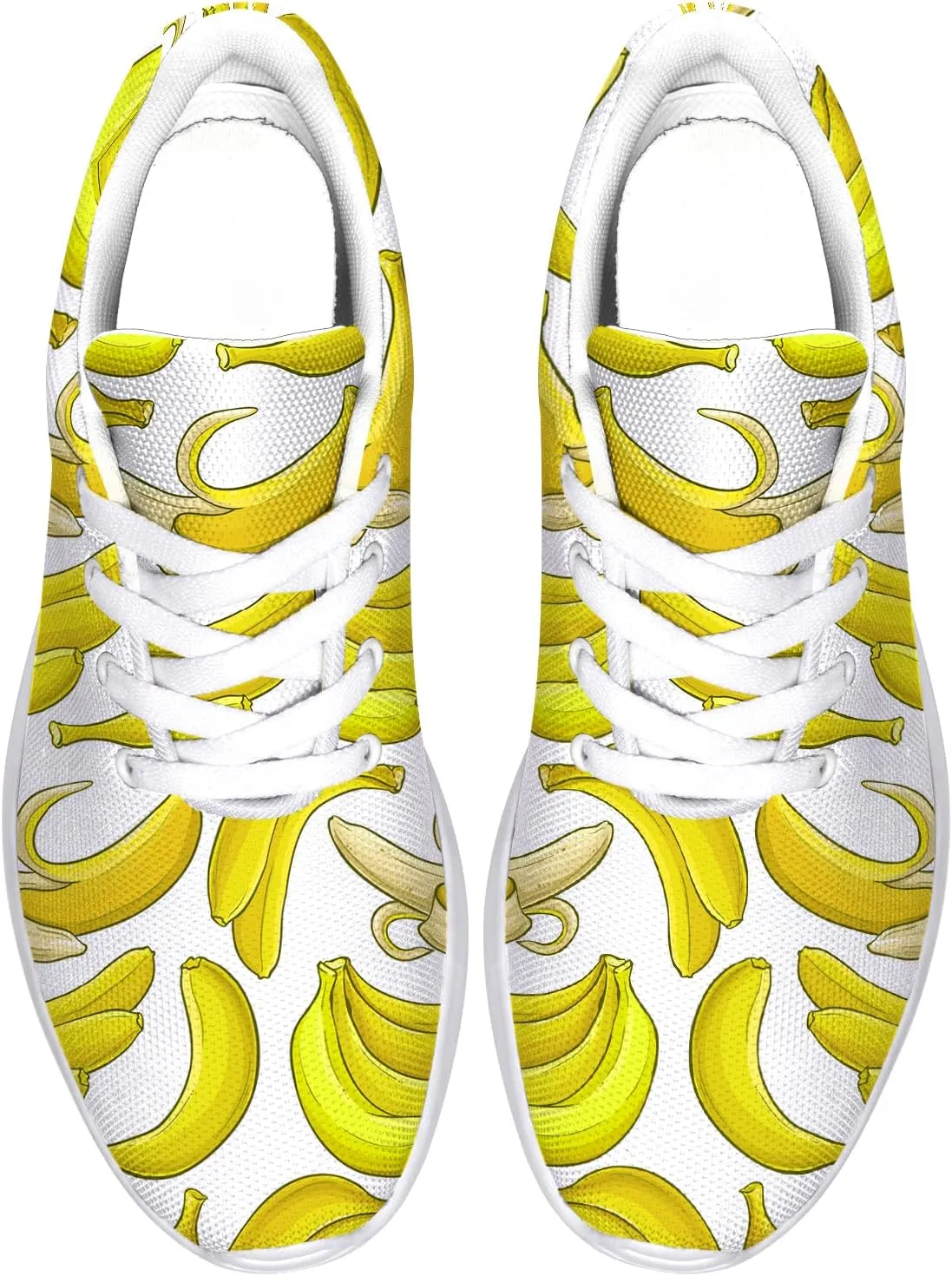 Banana Shoes Men Women Tennis Shoes Walking Sneakers Yellow Running Shoes Gifts for Women Men