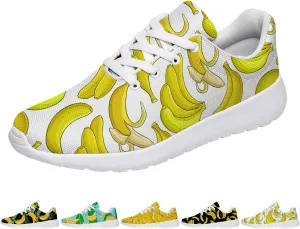 Banana Shoes Men Women Tennis Shoes Walking Sneakers Yellow Running Shoes Gifts for Women Men
