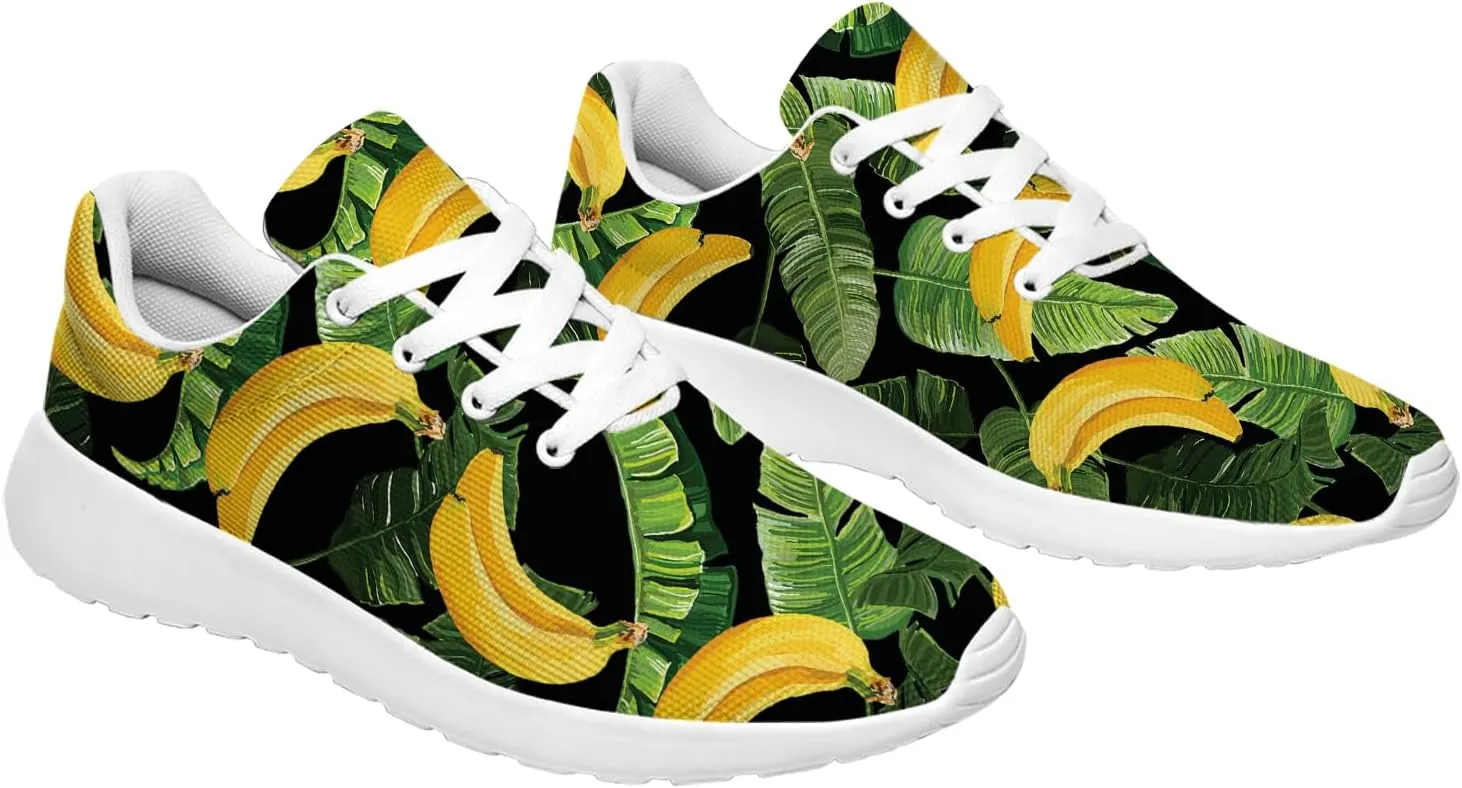 Banana Shoes Men Women Tennis Shoes Walking Sneakers Yellow Running Shoes Gifts for Women Men