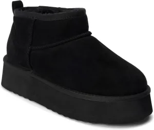 BEACH by Matisse Womens Breckenridge Round Toe Pull On Platform Casual Boots Ankle Low Heel 1-2" - Black