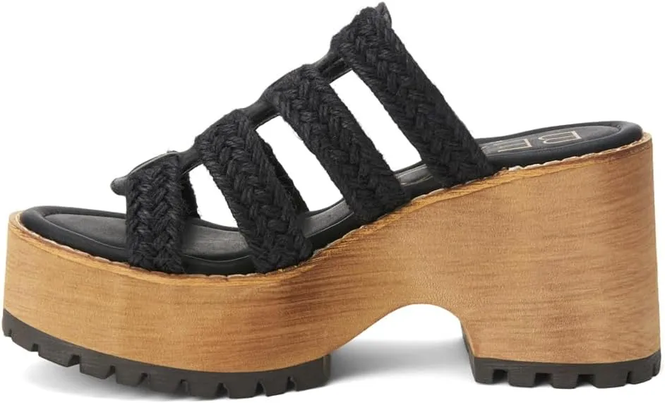 BEACH by Matisse Womens Daze Block Platform Casual Sandals Casual High Heel 3" & Up - Beige