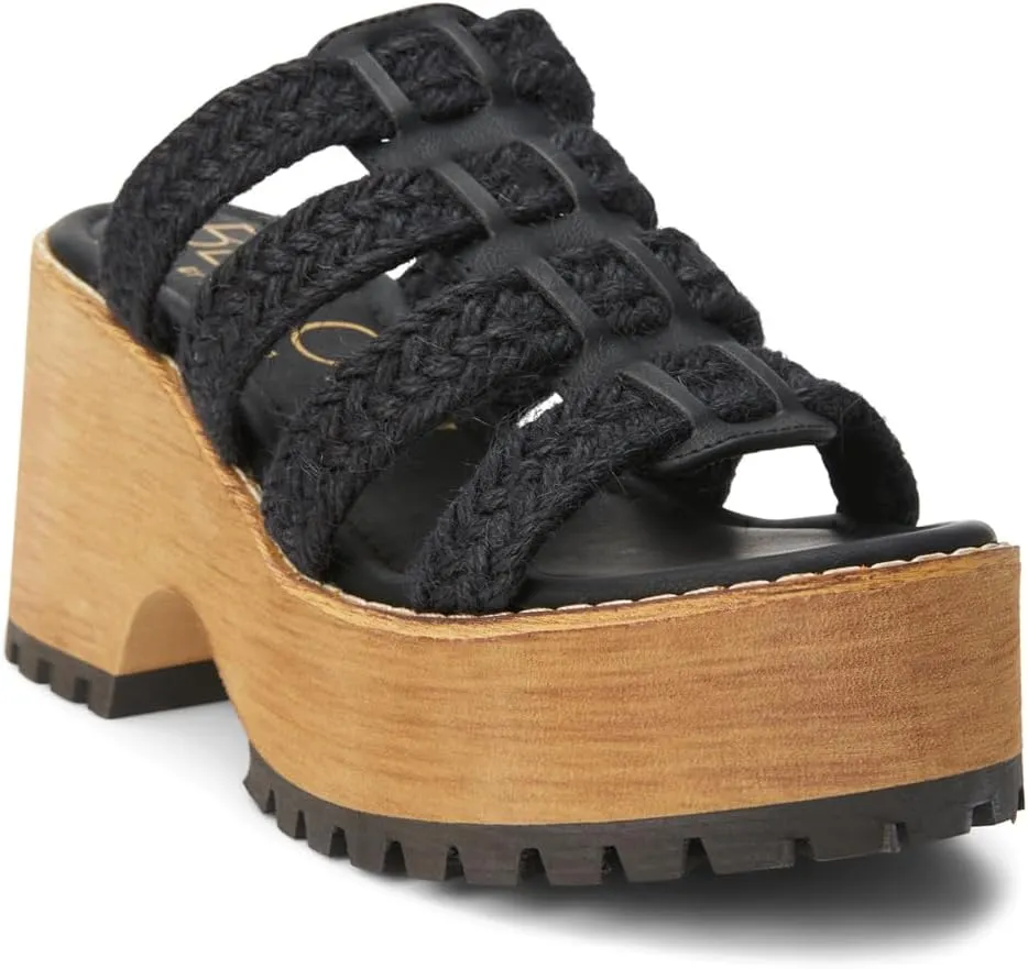 BEACH by Matisse Womens Daze Block Platform Casual Sandals Casual High Heel 3" & Up - Beige