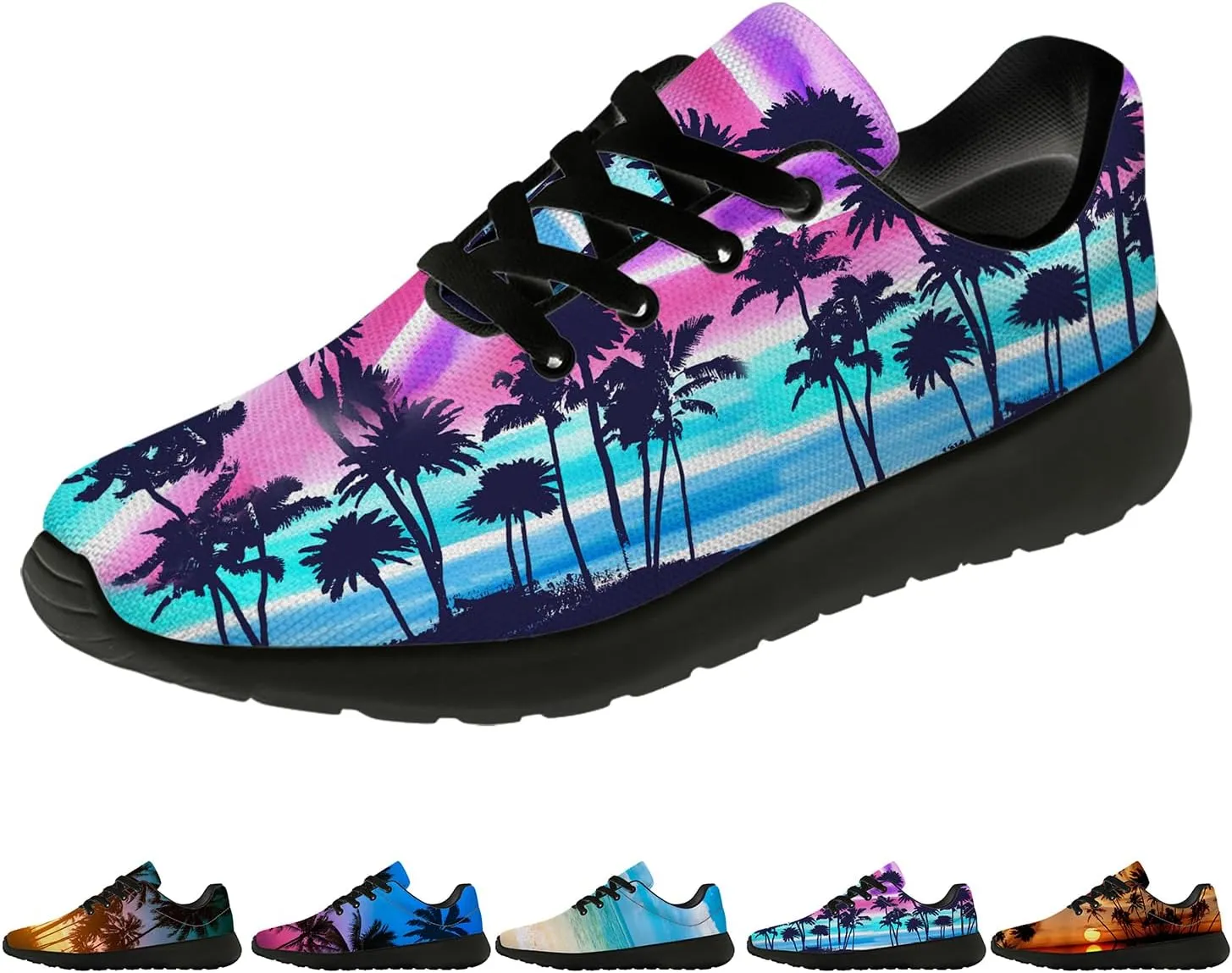 Beach Shoes for Women Men Running Shoes Walking Sneakers Print Tennis Shoes Gifts for Women Men