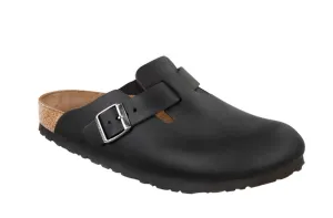 Birkenstock - Boston - Black Oiled Leather (Narrow)463