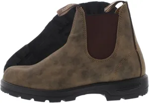 Blundstone Elastic Sided Lined Unisex Boots Size 6.5, Color: Rustic Brown/Rustic Brown