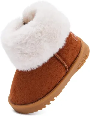 BMCiTYBM Girls Boys Snow Boots Warm Winter Fur Lined Baby Shoes (Infant/Toddler/Little Kid)