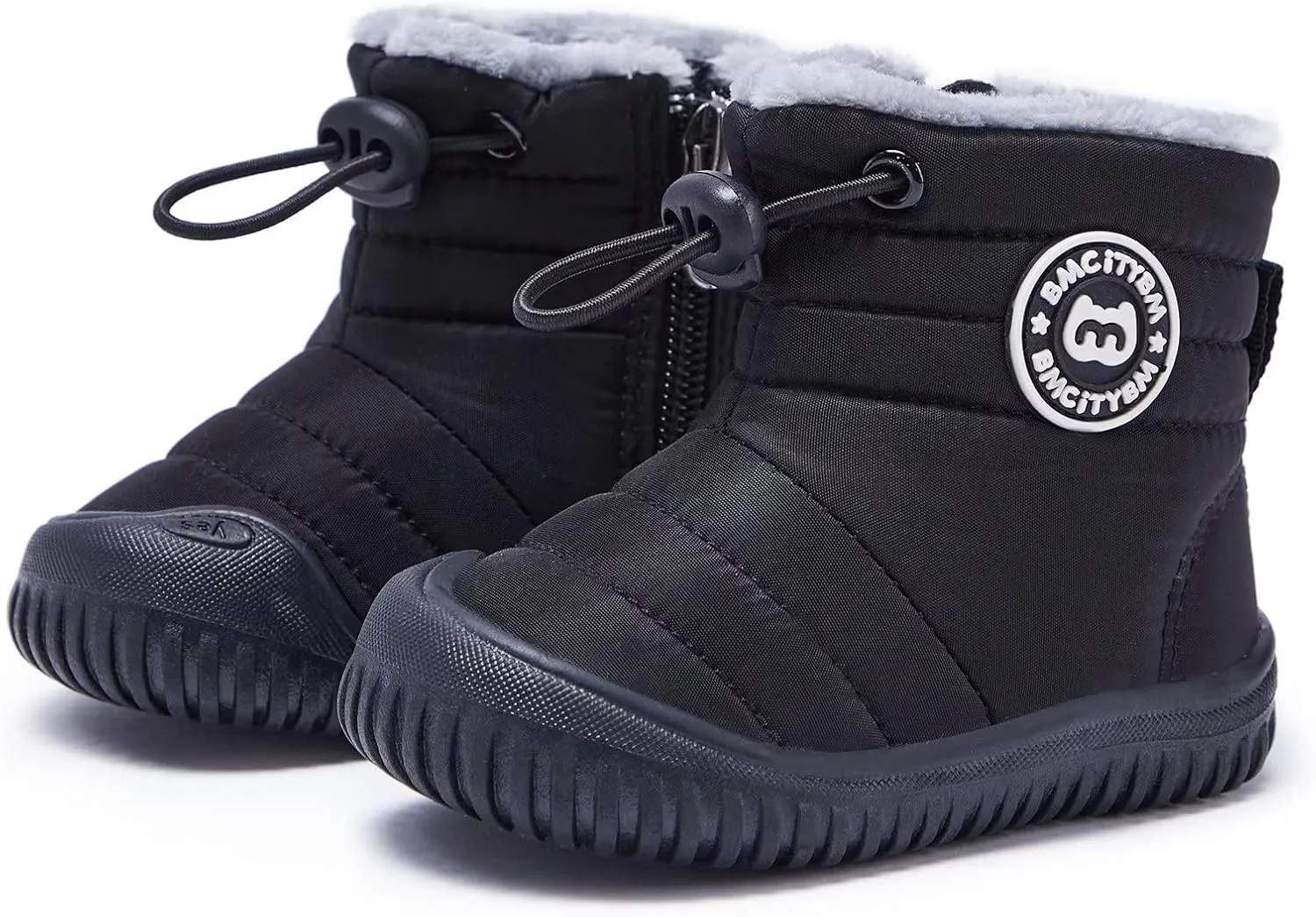 BMCiTYBM Toddler Baby Snow Boots Winter Shoes Boys Girls Cold Weather Baby Faux Fur Shoes