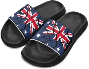 Boys Girls Slides Flag Themed Non-slip Kids Slide Sandals for Beach