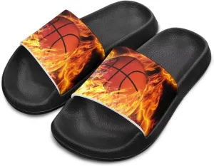 Boys Slide Sandals Summer Shoes for Kids Shower Slippers Non Slip Slippers