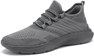 BXYJDJ Walking Shoes for Men Casual Sneakers Slip on Tennis Running Shoes for Male Workout Gym Lightweight Breathable Jogging Mesh
