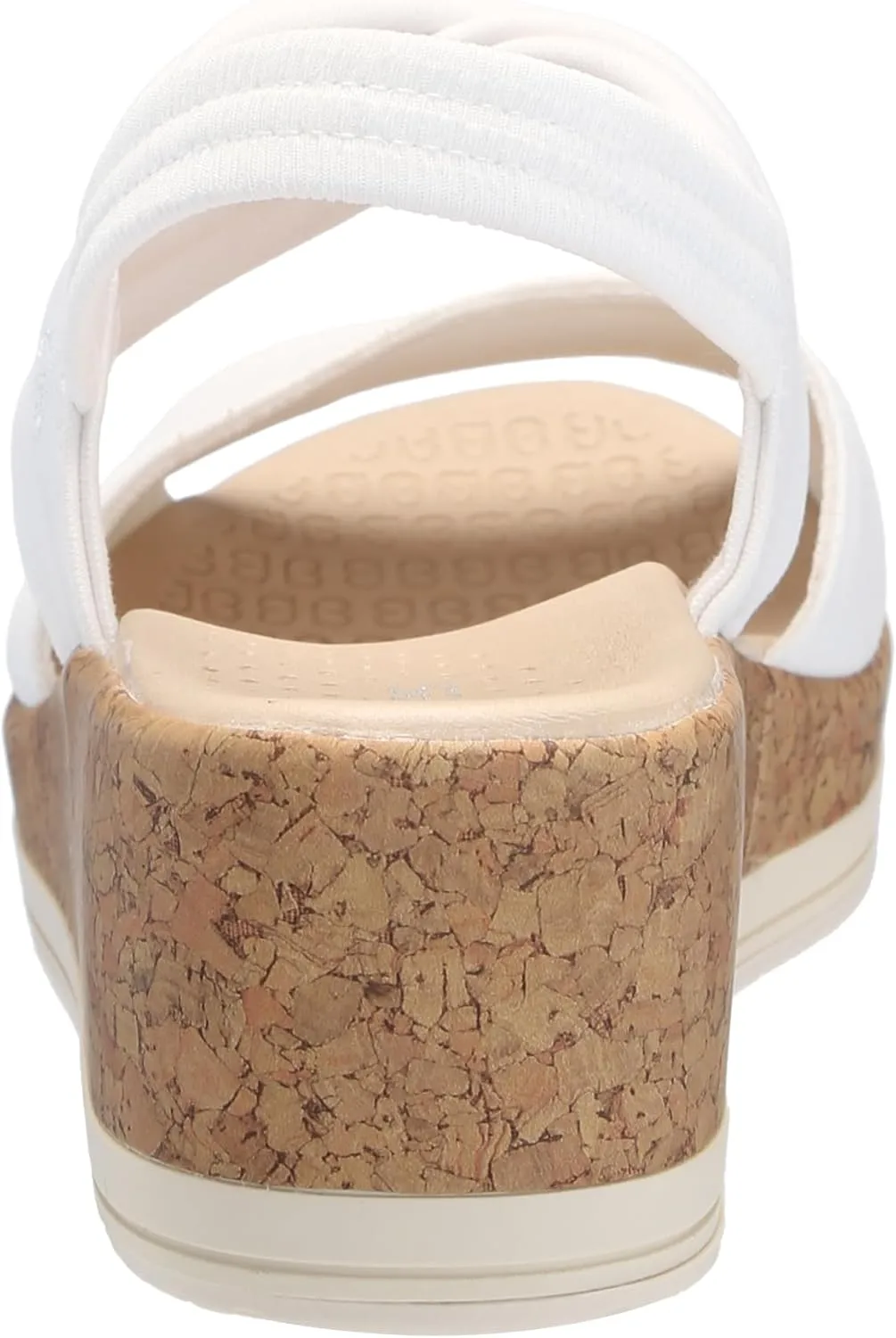 BZees Women's Remix Machine Washable Ankle Strap Wedge Sandal Slide