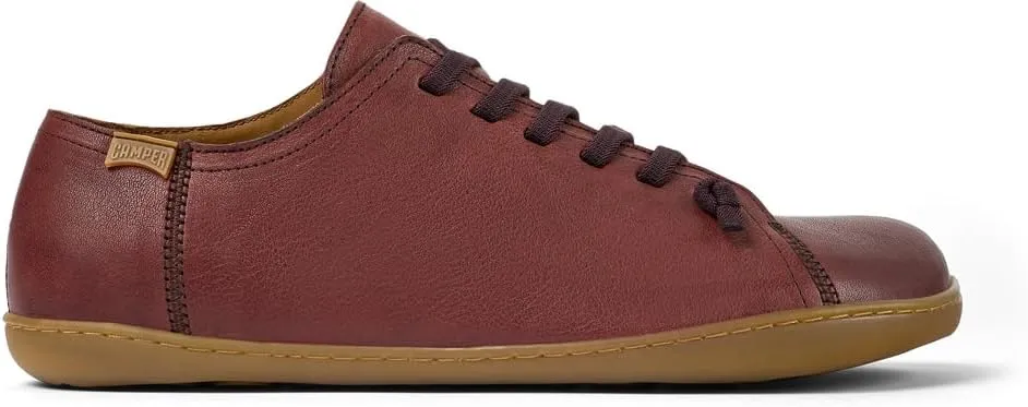 Camper Peu Men’s Fashion Sneakers - Ultra-Comfortable Leather Barefoot Shoes for Men with Comfort Footbed and Breathable Lining, Natural Foot Shape