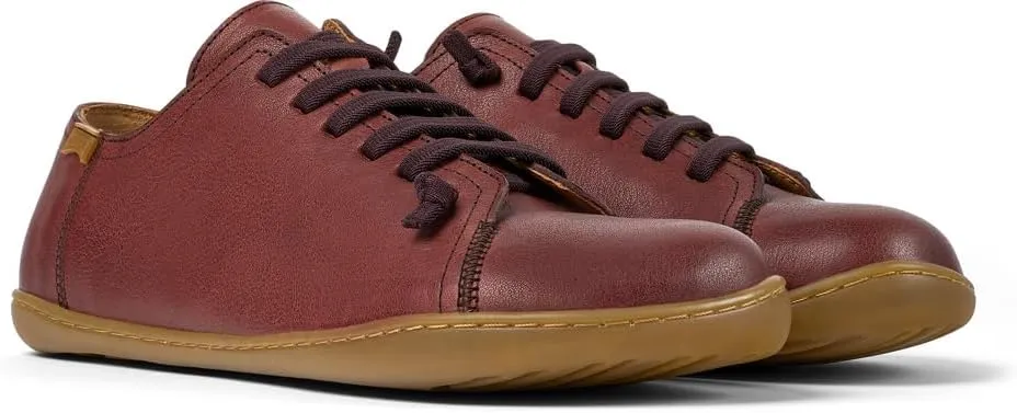 Camper Peu Men’s Fashion Sneakers - Ultra-Comfortable Leather Barefoot Shoes for Men with Comfort Footbed and Breathable Lining, Natural Foot Shape