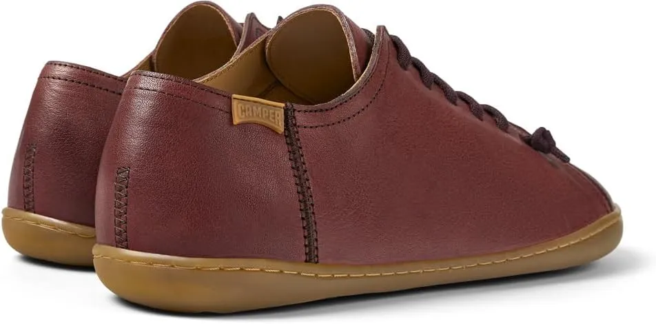 Camper Peu Men’s Fashion Sneakers - Ultra-Comfortable Leather Barefoot Shoes for Men with Comfort Footbed and Breathable Lining, Natural Foot Shape