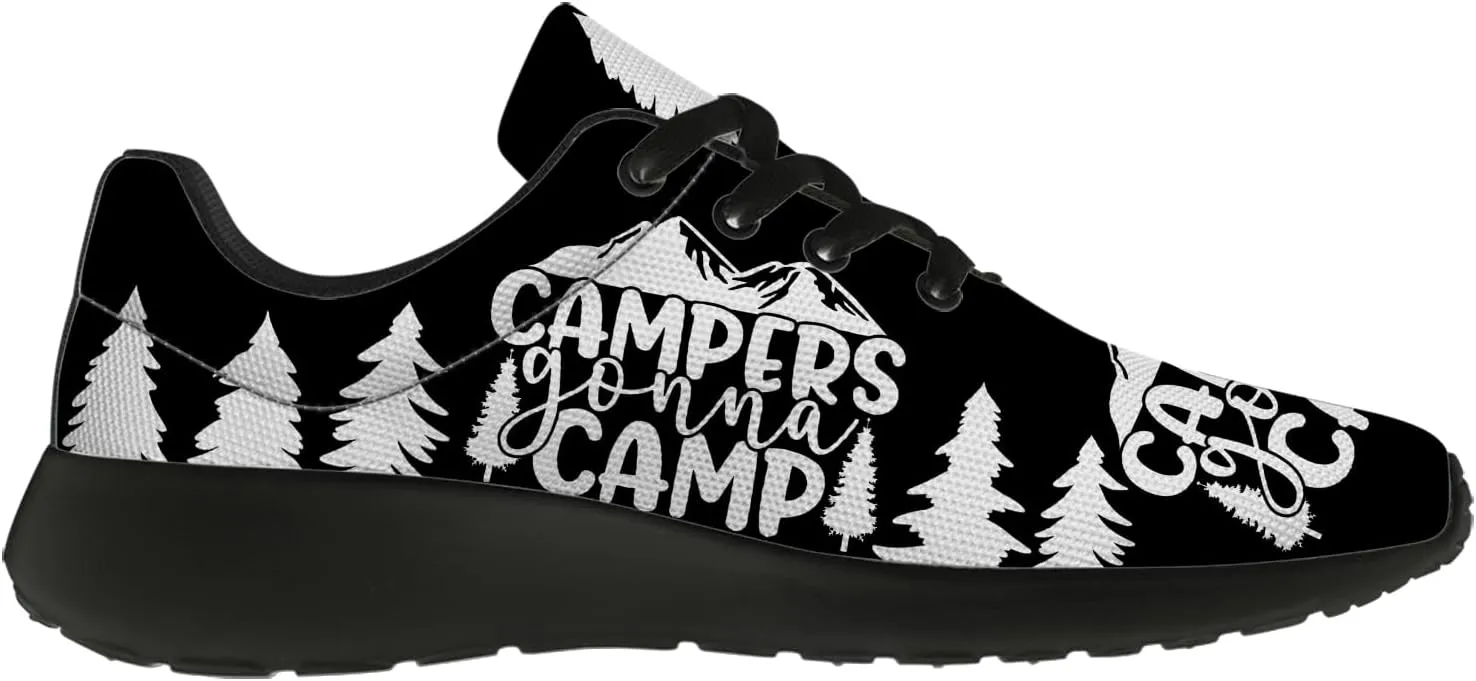 Camper Shoes for Women Men Running Shoes Walking Sneakers Black Tennis Shoes Gifts for Women Men