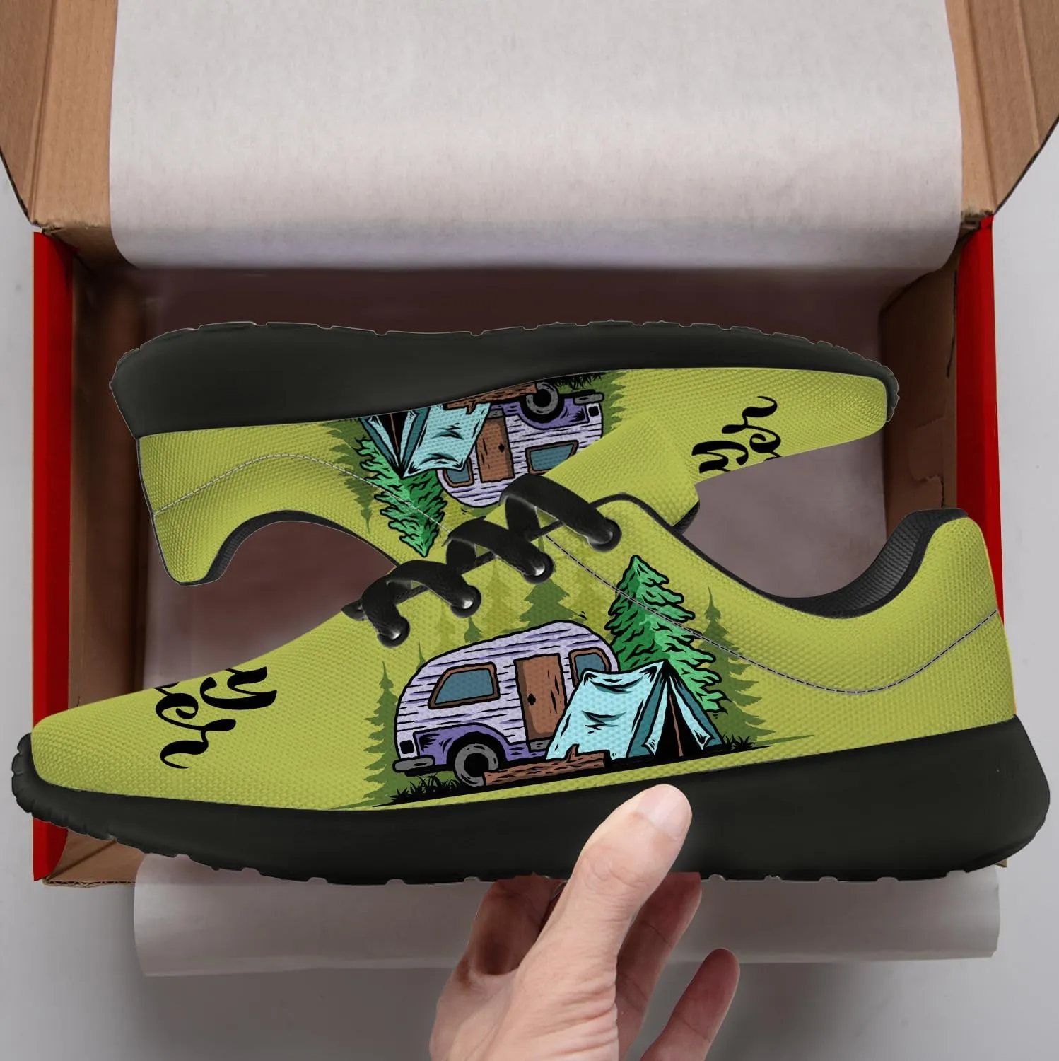 Camper Shoes for Women Men Running Shoes Walking Sneakers Black Tennis Shoes Gifts for Women Men