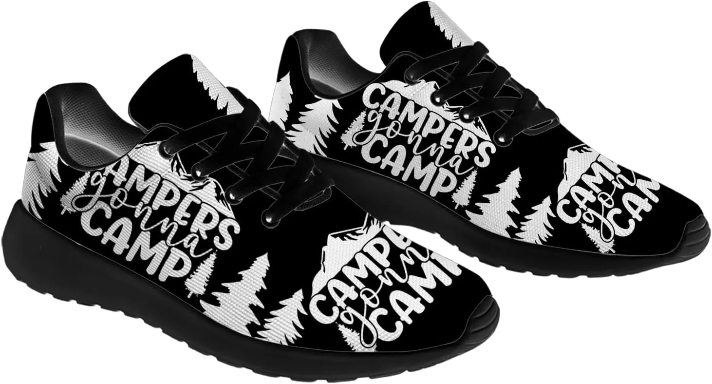 Camper Shoes for Women Men Running Shoes Walking Sneakers Black Tennis Shoes Gifts for Women Men