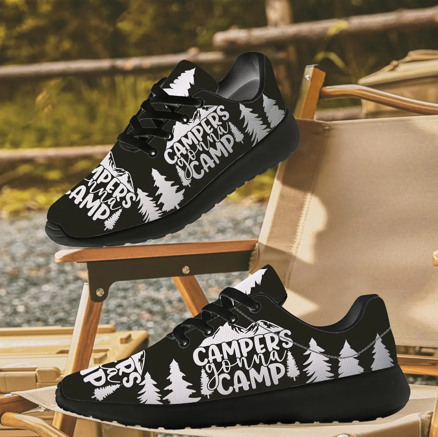 Camper Shoes for Women Men Running Shoes Walking Sneakers Black Tennis Shoes Gifts for Women Men
