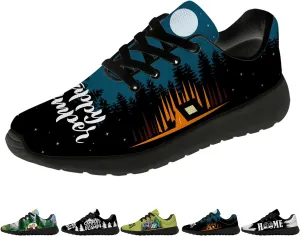 Camper Shoes for Women Men Running Shoes Walking Sneakers Black Tennis Shoes Gifts for Women Men