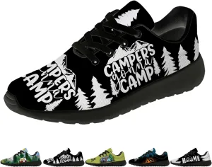 Camper Shoes for Women Men Running Shoes Walking Sneakers Black Tennis Shoes Gifts for Women Men
