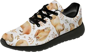 Capybara Shoes for Women Men Running Shoes Black Sneakers Tennis Shoes Capybara Gifts for Women Men