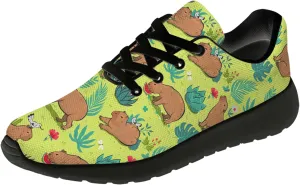 Capybara Shoes for Women Men Running Shoes Black Sneakers Tennis Shoes Capybara Gifts for Women Men