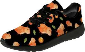 Capybara Shoes for Women Men Running Shoes Black Sneakers Tennis Shoes Capybara Gifts for Women Men