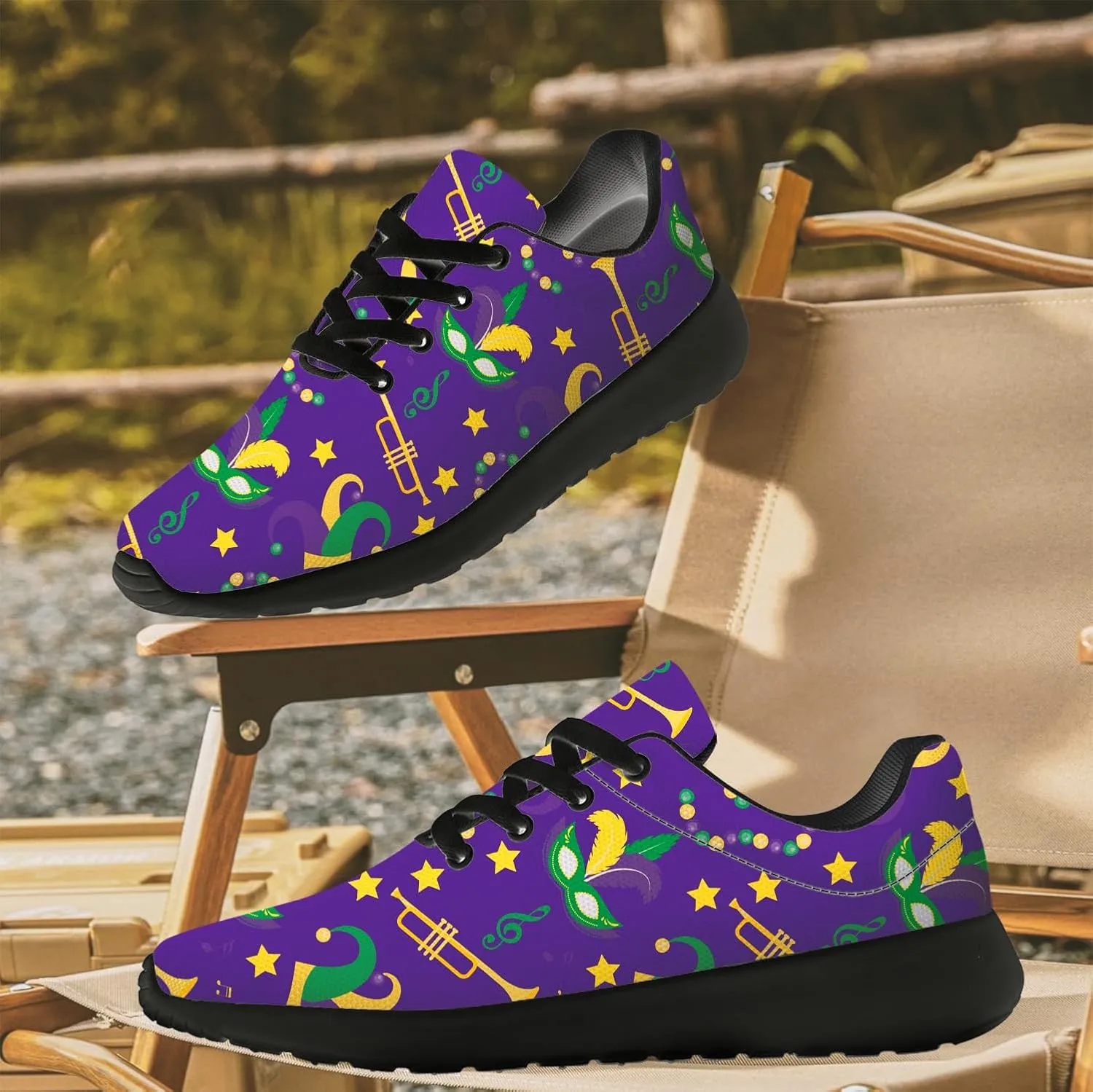 Carnival Shoes for Women Mens Running Tennis Shoes Purple Fashion Sneakers Gifts for Women Men