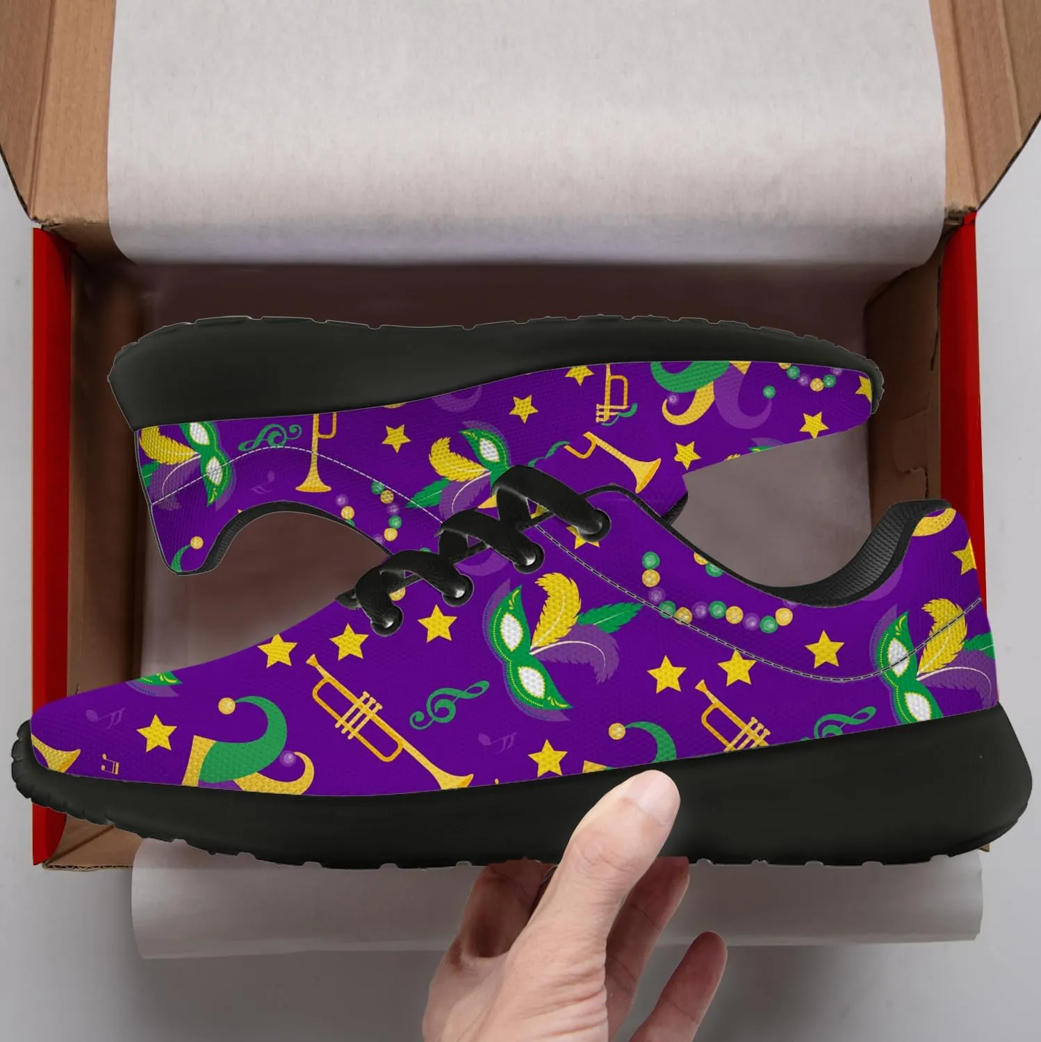 Carnival Shoes for Women Mens Running Tennis Shoes Purple Fashion Sneakers Gifts for Women Men
