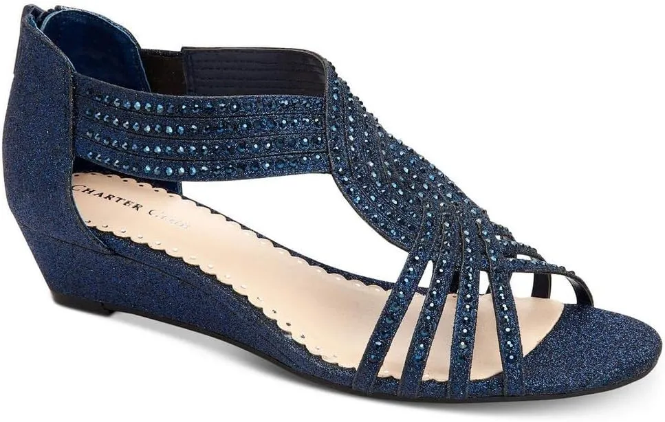 Charter Club Womens Ginifur Wedge Sandals