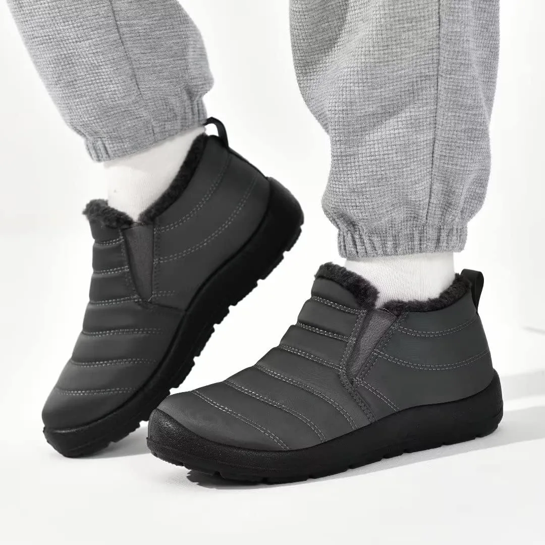 Cheval Winter Snow Boots for Women, Fur Lined Warm Ankle Booties, Outdoor Anti-slip Waterproof Comfortable Short Boot, Botas De Invierno Para Mujert