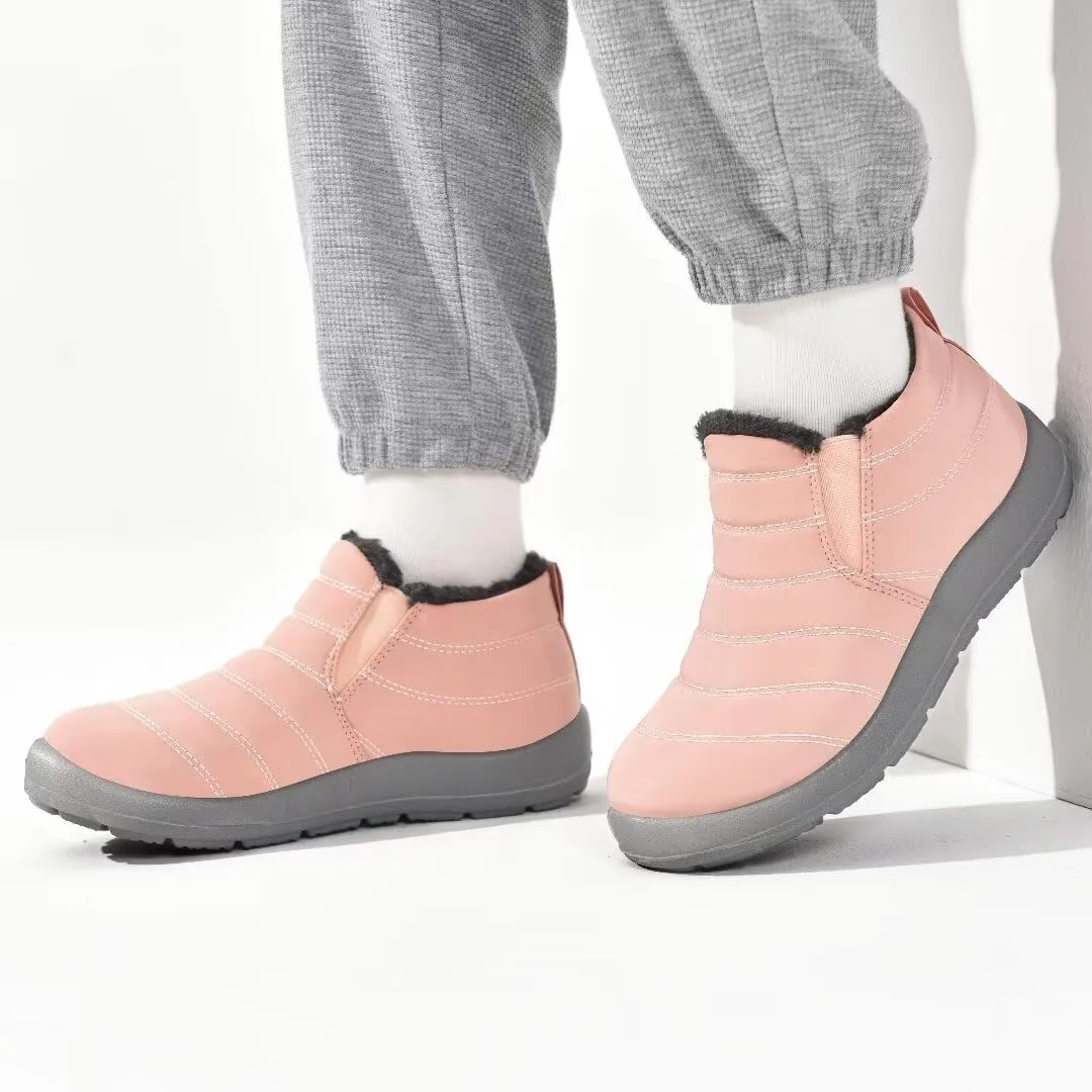 Cheval Winter Snow Boots for Women, Fur Lined Warm Ankle Booties, Outdoor Anti-slip Waterproof Comfortable Short Boot, Botas De Invierno Para Mujert
