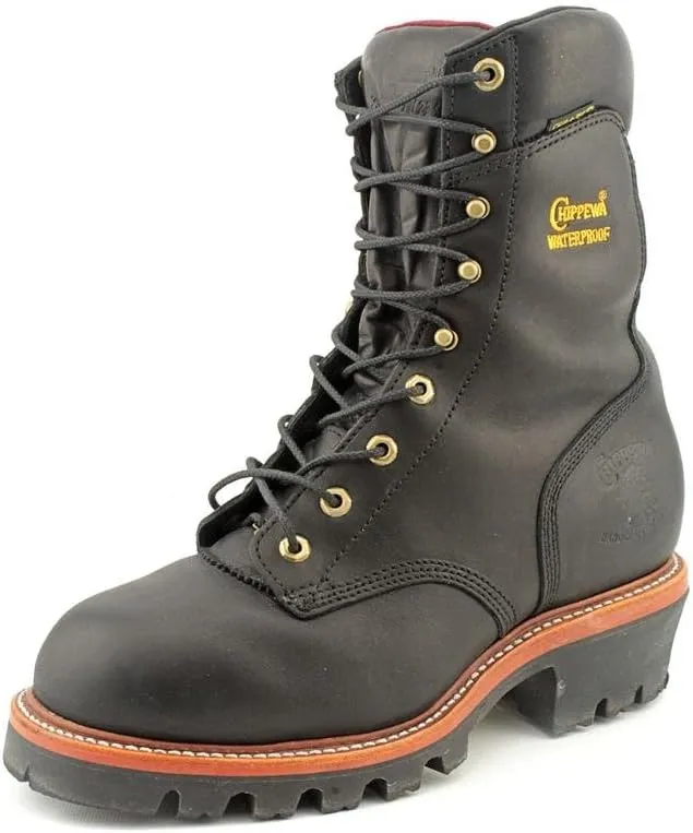 Chippewa Men's 9" Waterproof Insulated Steel-Toe EH Logger Boot