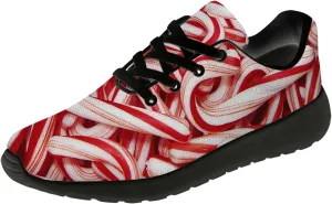 Christmas Candy Cane Shoes for Women Men Tennis Shoes Candy Sneakers Running Shoes Gifts for Women Men